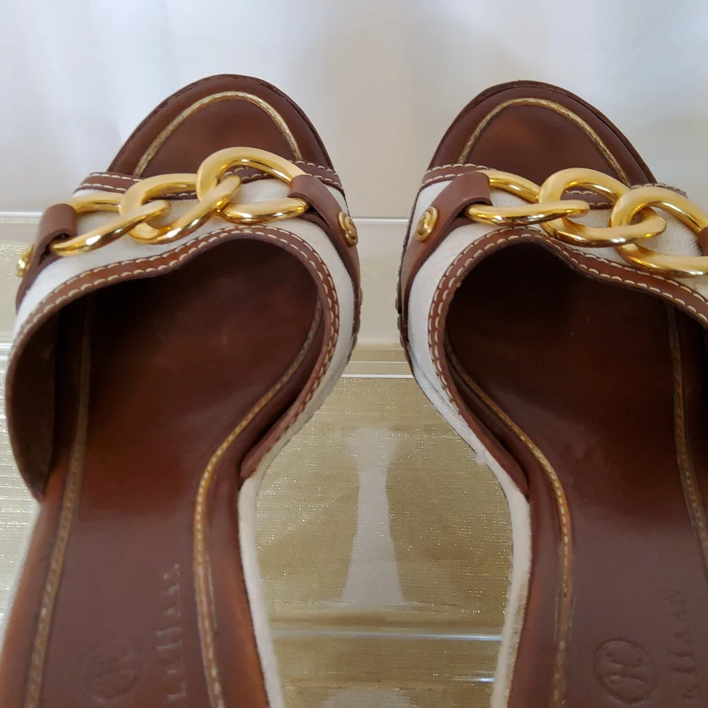 Cole Haan Slides with Chain Detail - Picture 12 of 14